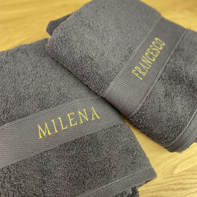 Coppia asciugamani personalizzata