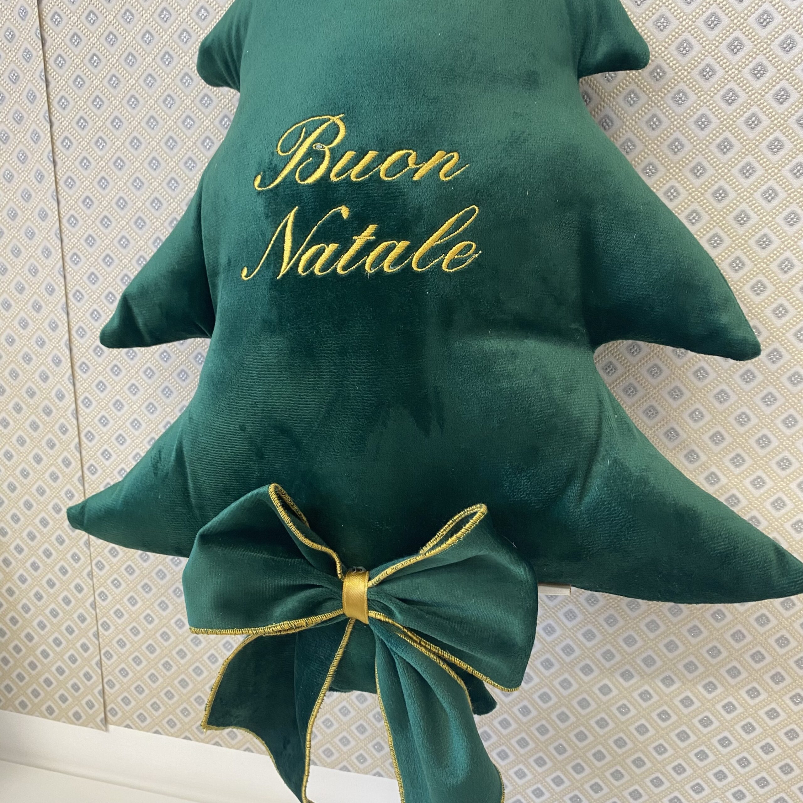 Albero in velluto con ricamo personalizzato - immagine 3