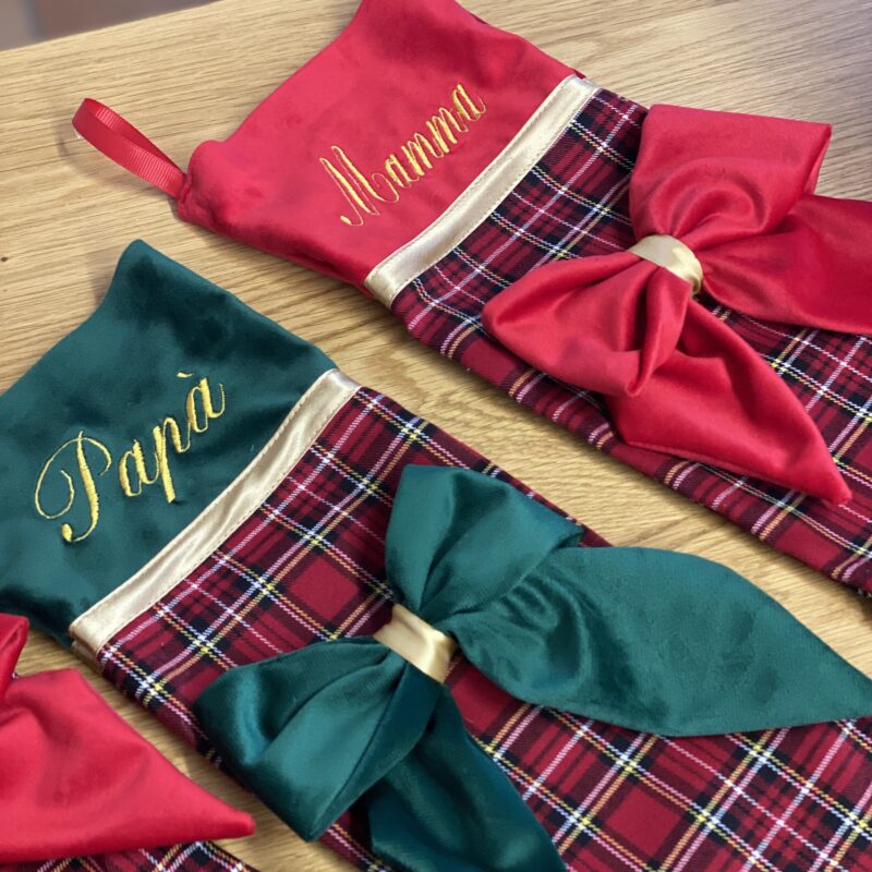 Calza Tartan con ricamo personalizzato - immagine 4