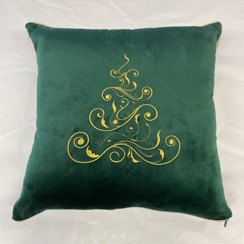 Cuscino velluto verde