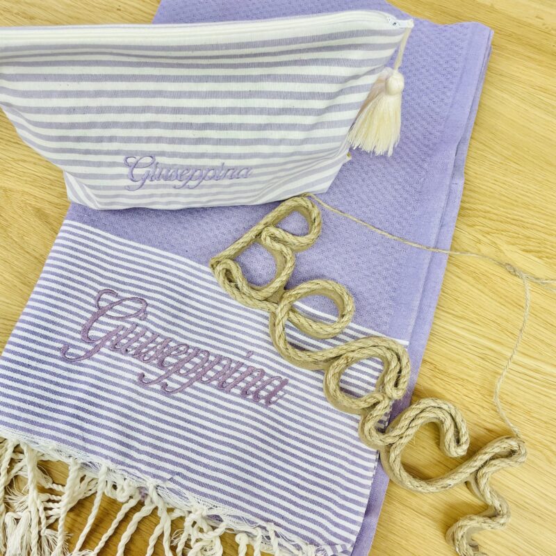 Coordinato: telo e pochette