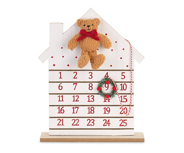 Calendario dell'avvento con orsetto