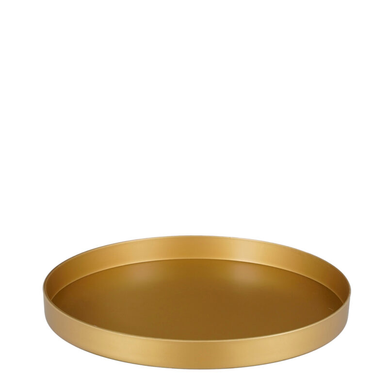 Piatto decorativo dorato