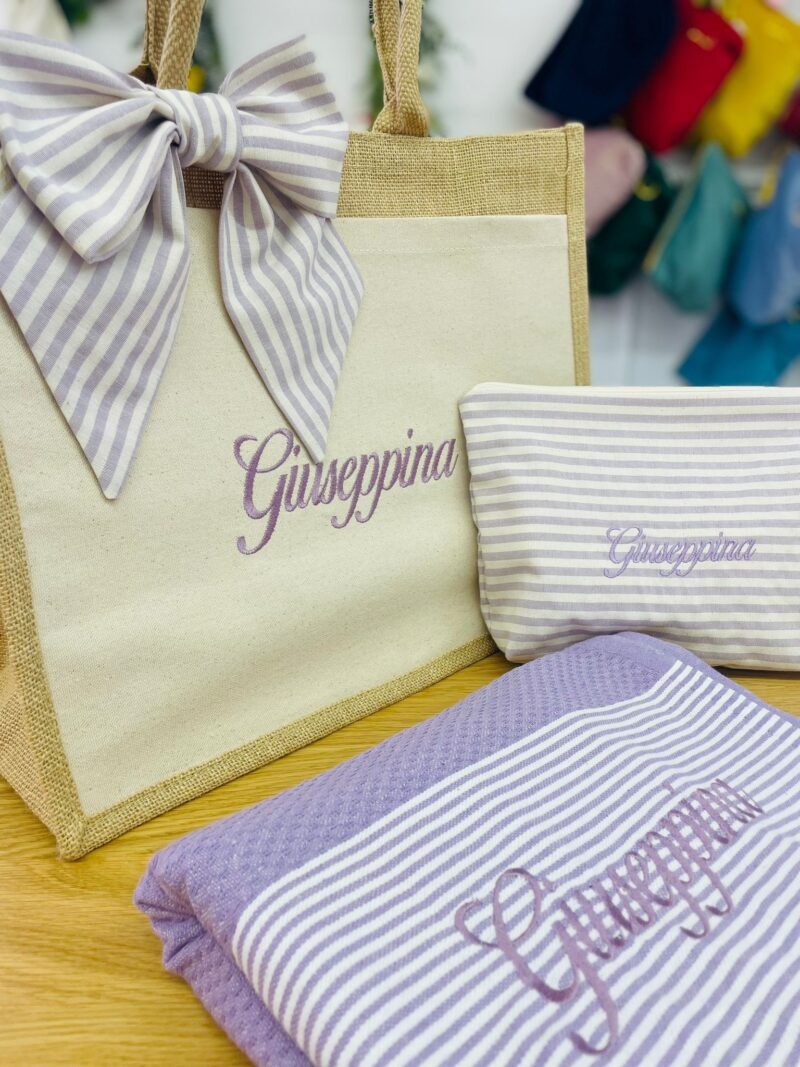 Set Mare personalizzato-Borsa, Pochette e Telo coordinati - immagine 5