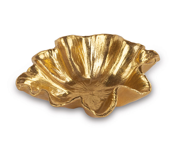 Vassoio fiore oro