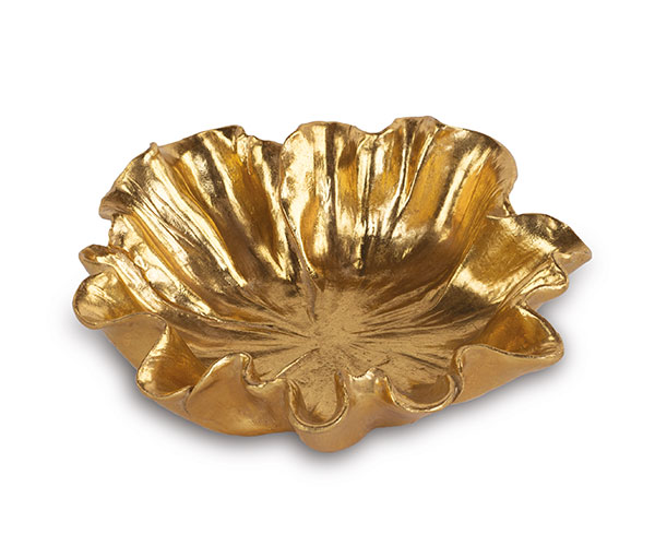 Vassoio fiore oro