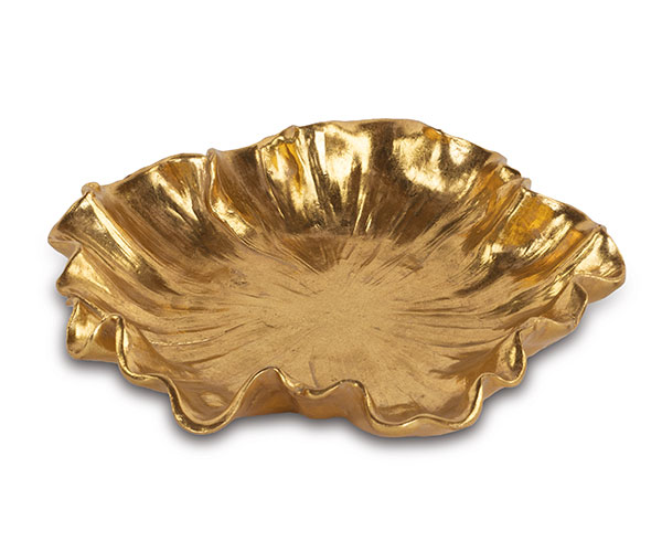 Vassoio fiore oro