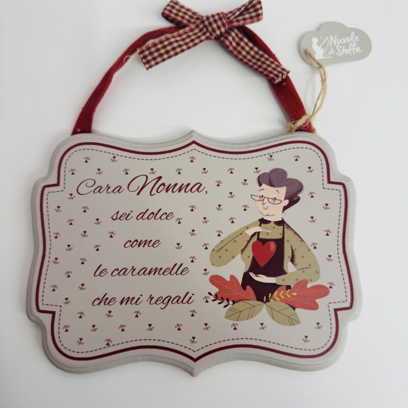 Targhetta in legno Festa dei Nonni – Frasi Decorative da Appendere - immagine 5