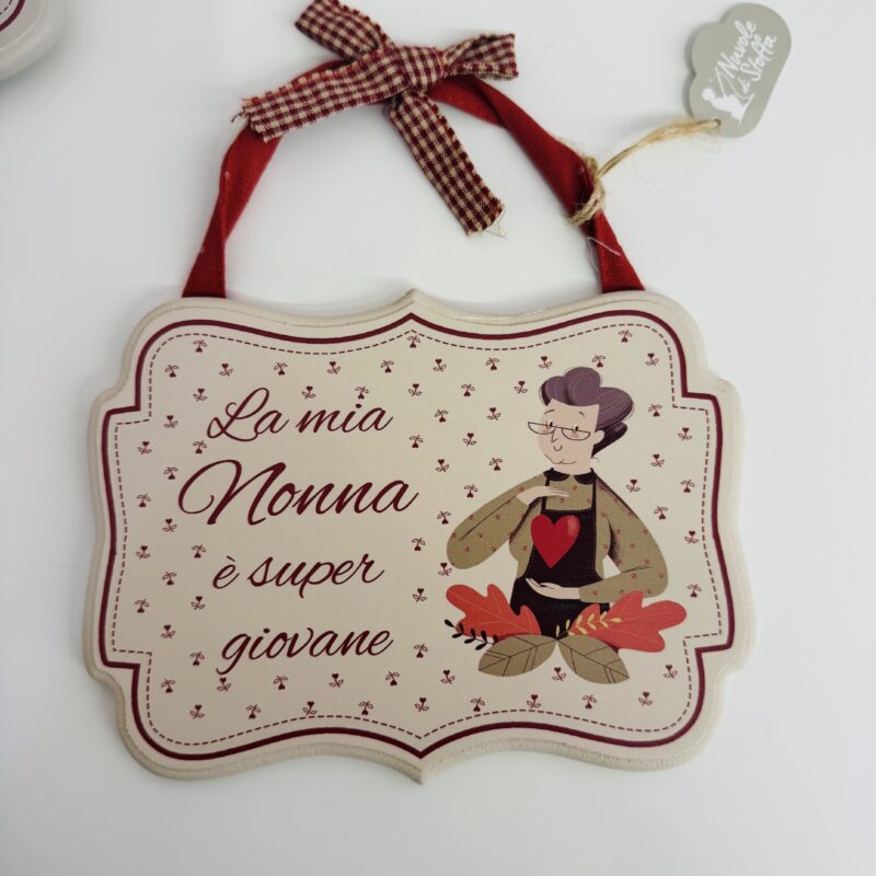 Targhetta in legno Festa dei Nonni – Frasi Decorative da Appendere - immagine 7