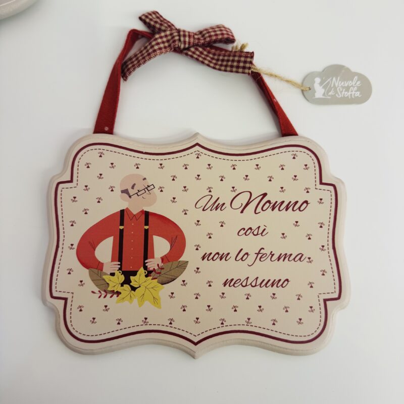 Targhetta in legno Festa dei Nonni – Frasi Decorative da Appendere - immagine 9