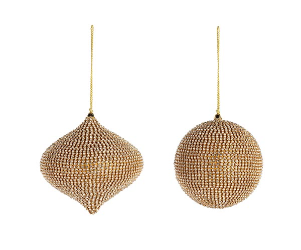 Sfera o cipolla con cristalli dorati