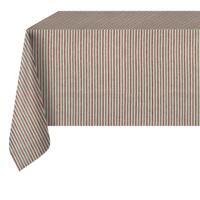 Tovaglia Natalizia a righine linea Lavilla Home 6/8 posti