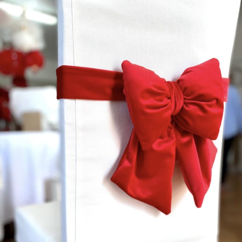 Fiocco in Velluto per Sedia – Decorazione Regolabile