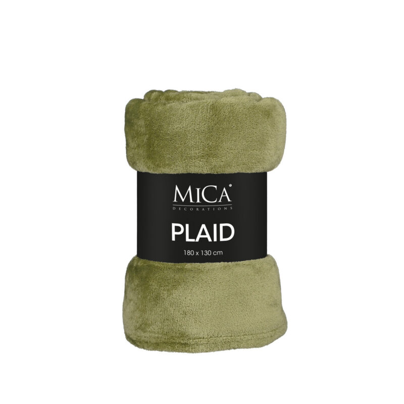 Plaid in ciniglia verde