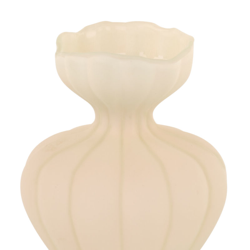 Vaso in vetro avorio