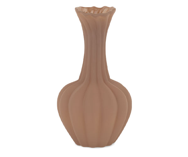 Vaso in vetro marrone