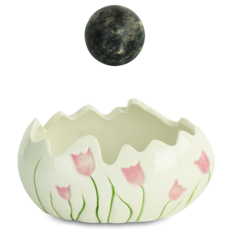 Uovo Cachepot Tulipani Rosa