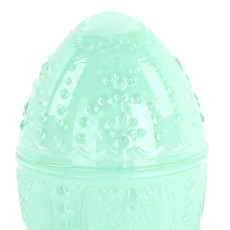 Uovo contenitore azzurro