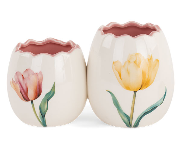 Doppio Cachepot Spring tulips