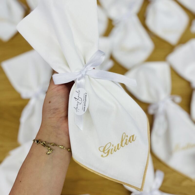 Segnaposto tovagliolo sartoriale personalizzato