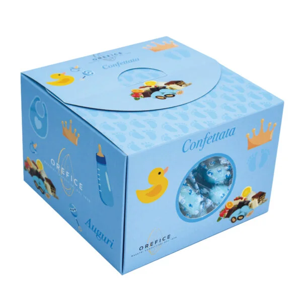Confettata Nascita Bimbo “Baby Boy” – Cioccomandorla assortita