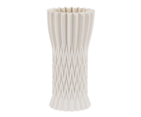 Vaso Coppa  3D Rombi bianco