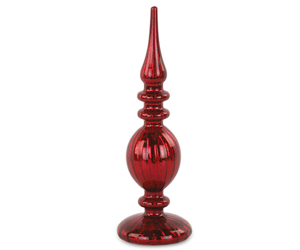 Guglia Natalizia bordeaux c/led h.28cm