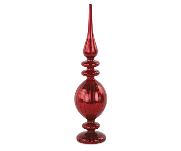 Guglia Natalizia bordeaux c/led h.40cm