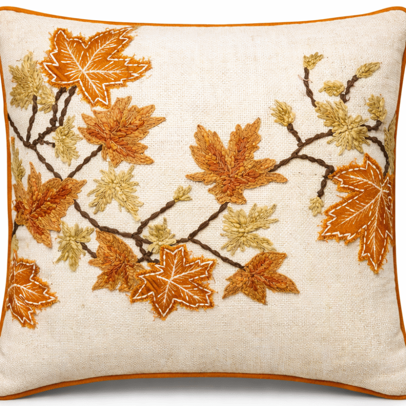 Cuscino con foglie linea Octavia