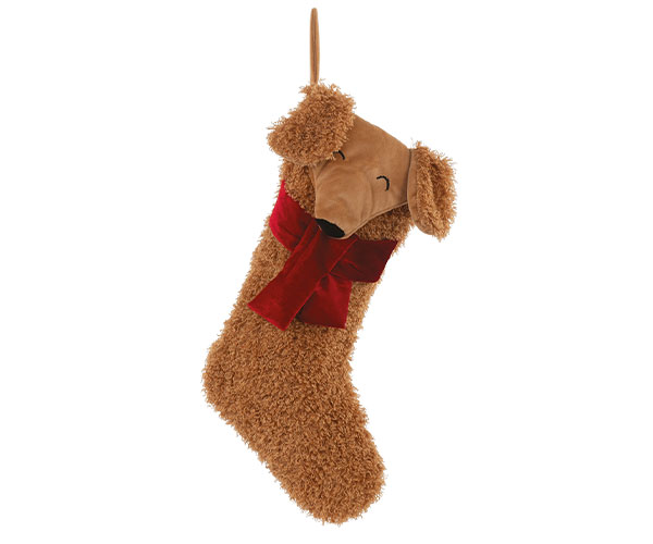 Calza Bouclé Cane marrone 50 cm