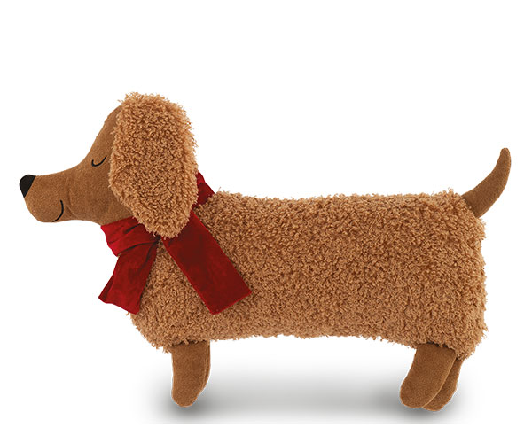 Cuscino cane Bouclé marrone