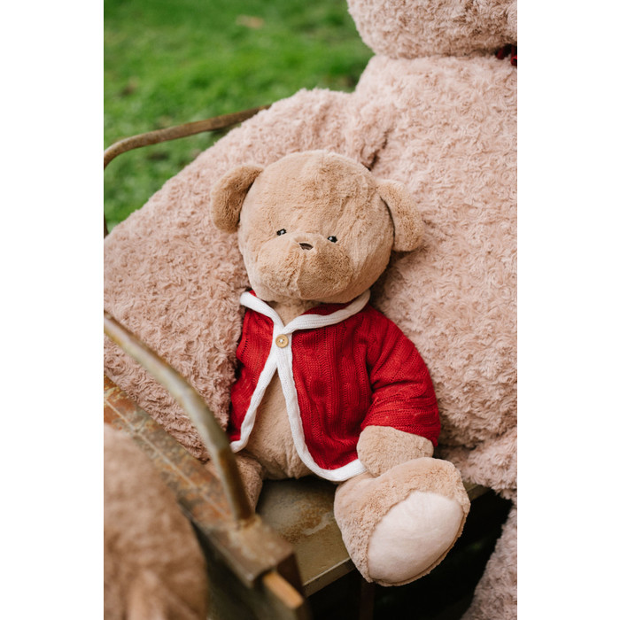 Peluche Orso con Giacca Rossa 20cm