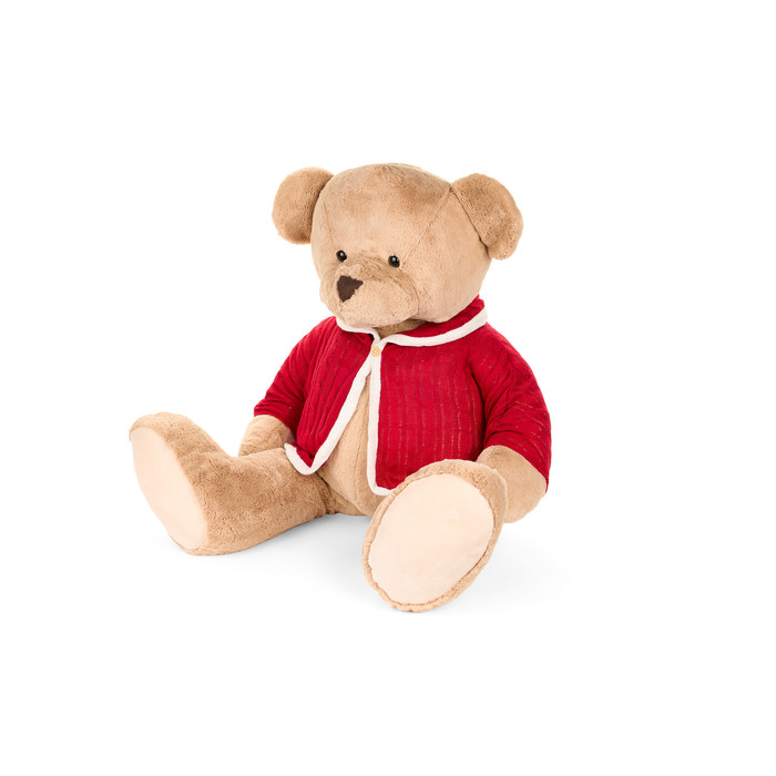 Peluche Orso con Giacca Rossa 60 cm