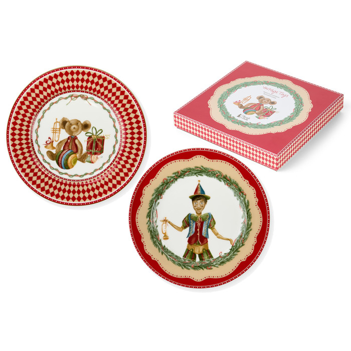 Set due Piatti dolce/frutta Vintage Toys