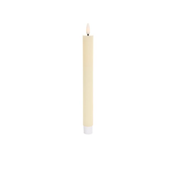 Set due candele led avorio
